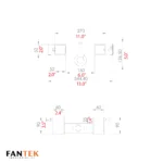 ProX FANTEK line array adapter with hanging ring attachment mechanism close-up detail view