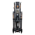 ProX FANTEK compact front loading line array tower system deployed in professional audio application setup