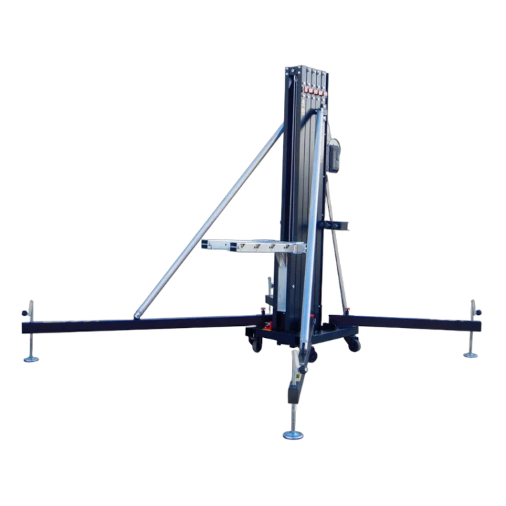 ProX FANTEK compact front loading line array tower system with lifting adapter and 992 lbs capacity