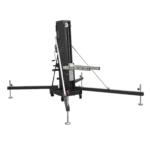 ProX FANTEK compact front loading line array tower system with lifting adapter and maximum 26 foot height capacity