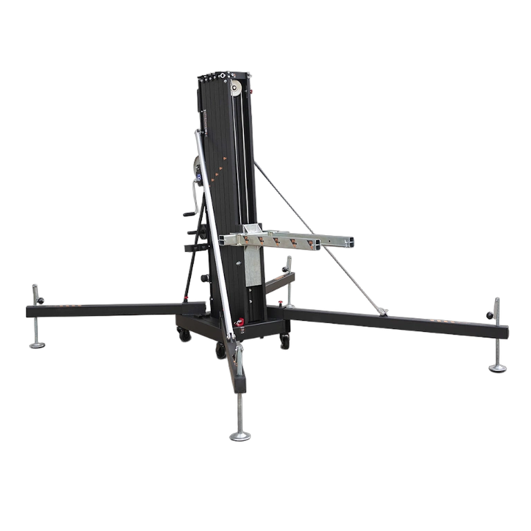 ProX FANTEK Compact Front Loading Line Array Tower System ProX FANTEK compact front loading line array tower system with lifting adapter and maximum 26 foot height capacity