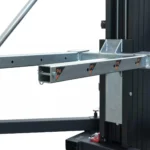 ProX FANTEK compact front loading line array tower system with lifting mechanism and adapter installed