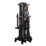 ProX FANTEK compact front loading lifting line array systems tower with 728 lbs capacity, side profile view
