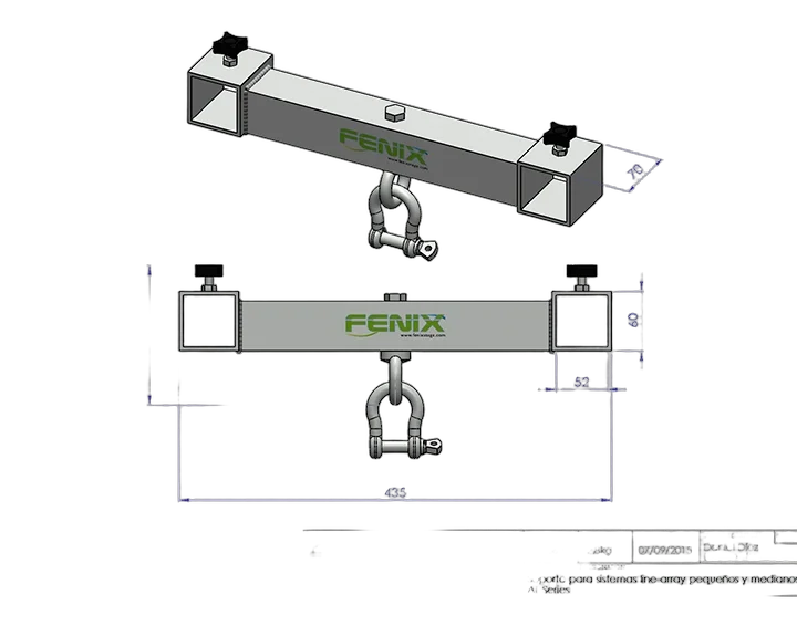 ProX Fenix XT-AT06 line array speaker stand with adjustable rigging hardware and support frame