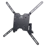ProX VESA TV mounting bracket installed on Flex Totem stand showing secure attachment and cable management
