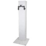 ProX Flex Totem TV adjustable stand dimensional diagram showing 3ft to 6ft height range and base plate measurements
