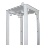 ProX Flex Totem TV adjustable stand dimensional diagram showing 3ft to 6ft height range and base plate measurements