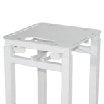 ProX Flex Totem TV adjustable stand dimensional diagram showing 3ft to 6ft height range and base plate measurements