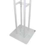 ProX Flex Totem TV adjustable stand dimensional diagram showing 3ft to 6ft height range and base plate measurements