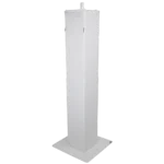 ProX Flex Totem TV stand side profile showing adjustable height mechanism and foldable base plate