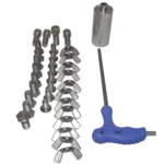 ProX Flex Tower Totem adjustable height dimensions diagram showing 6.56ft and 3.28ft configurations