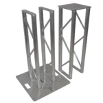 ProX Flex Tower Totem Package adjustable speaker stand with road case in professional venue setup