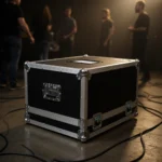 ProX flight case low profile wheel assembly with honeycomb signature series construction detail