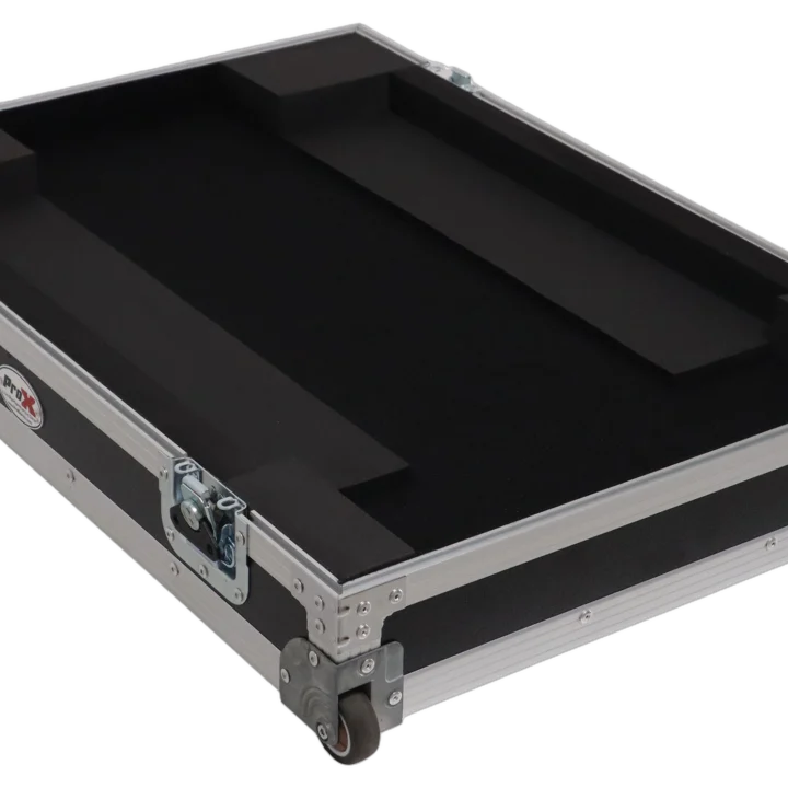ProX Honeycomb Signature Series flight case for Allen & Heath dLive CTi1500 mixer with low profile wheels