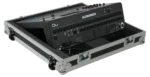 ProX flight case for Allen & Heath QU6 digital mixer console with low profile wheels in professional studio setup