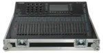 ProX flight case for Allen & Heath QU6 digital mixer console with low profile wheels detail view