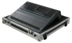 ProX flight case for Allen & Heath QU6 digital audio mixer console with low profile wheels