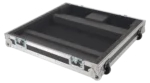 ProX flight case for Allen & Heath QU6 digital mixer showing rear panel connections and cable management