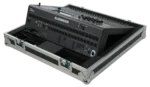 ProX flight case for Allen & Heath QU6 digital audio mixer with low profile wheels