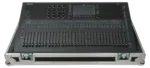 ProX flight case for Allen & Heath QU7 digital mixer console with low profile wheels detail view