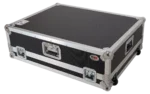 ProX flight case for Allen & Heath QU7 digital mixer console with dimensional specifications and measurements diagram
