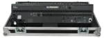 ProX flight case for Allen & Heath QU7 digital mixer console with low profile wheels, side profile view