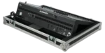 ProX flight case for Allen & Heath QU7 digital mixer with low profile wheels and protective ATA construction