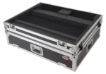 ProX flight case for Allen & Heath QU7 digital mixer console with low profile wheels, professional transport setup