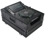 ProX flight case for Pioneer CDJ-3000 and Denon SC6000 PRIME CD media players, black exterior