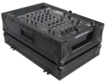 ProX black flight case for Pioneer CDJ-3000 and Denon SC6000 in professional DJ setup environment