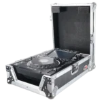 ProX flight case for Pioneer CDJ-3000 and Denon SC6000 PRIME CD players, side profile showing rugged construction