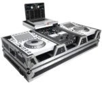 ProX flight case DJ coffin with Pioneer DJM-900NXS2 mixer and dual CDJ-3000 players front view