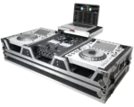 ProX flight case DJ coffin with Pioneer DJM-900NXS2 mixer and dual CDJ-3000 players side profile