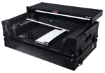 ProX flight case for Pioneer DDJ-FLX10 DJ controller with integrated laptop shelf and 2U rack space