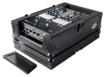 ProX flight case for Rane Seventy-Two DJ mixer showing black interior padding and compartment layout