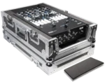 ProX flight case for Rane Seventy-Two DJ mixer showing protective foam interior and hardware details