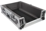 ProX flight case for Rane Seventy-Two DJ mixer showing detailed dimensional measurements and specifications