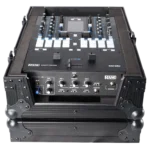ProX black flight case for Rane Seventy-Two DJ mixer shown from side profile angle