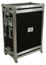 ProX Flight Case Regie 4 dimensional diagram showing 19 inch 3U video production controller case measurements