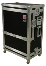 ProX Flight Case Regie 4 dimensional diagram showing 19-inch 3U video production controller case measurements