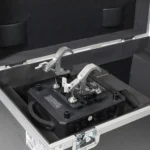 ProX folding plate with dual truss clamp mounted on stage lighting truss system
