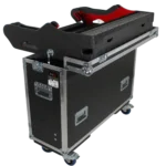 ProX Full Boar 4 flip-ready hydraulic console case with easy retracting lifting mechanism detail view