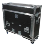ProX Full Boar 4 flip-ready hydraulic console flight case in professional studio application setup