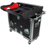ProX Full Boar 4 flip-ready hydraulic console case with easy retracting lifting mechanism front panel