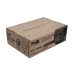 ProX 3 inch 180 feet matte black gaffer tape roll showing rear panel and specifications