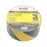 ProX 3 inch 180 foot commercial grade hazardous gaffer tape roll front view