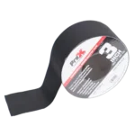 ProX 3 inch matte black gaffer tape roll showing texture and non-residue surface detail
