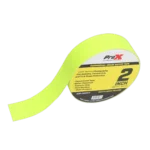 ProX fluorescent yellow commercial grade gaffer tape roll showing texture and adhesive surface detail