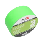 ProX 3 inch 180 feet green gaffer tape roll showing non-residue commercial grade adhesive tape
