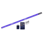 ProX GLOLITE 20-inch RGB LED accent lighting fixture with aluminum body and RF remote control